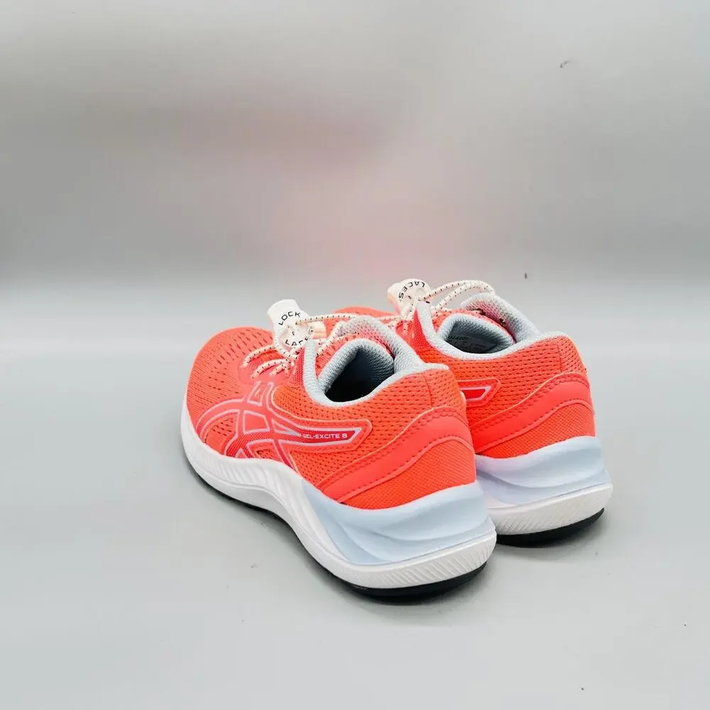 ASICS Shoes Girls 1 Red Mesh Gel-Excite 8 Running Athletic Casual Sneakers